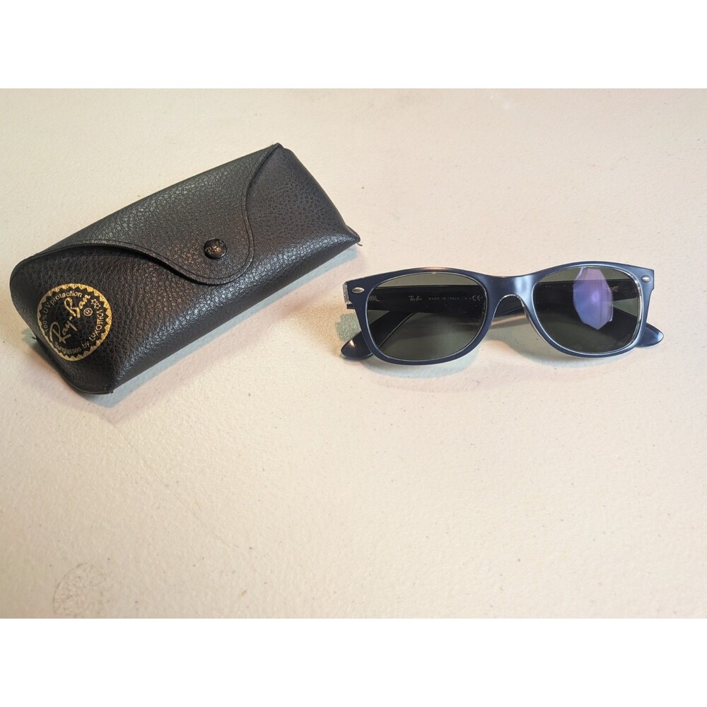Ray-Ban RB2132 New Wayfarer Tortoise Brown Frame Green Glass G15 Lens - 55mm
